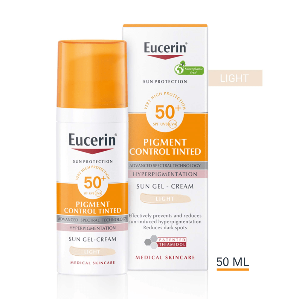 Eucerin Sun Pigment Control színezett napozókrém arcra light SPF50+