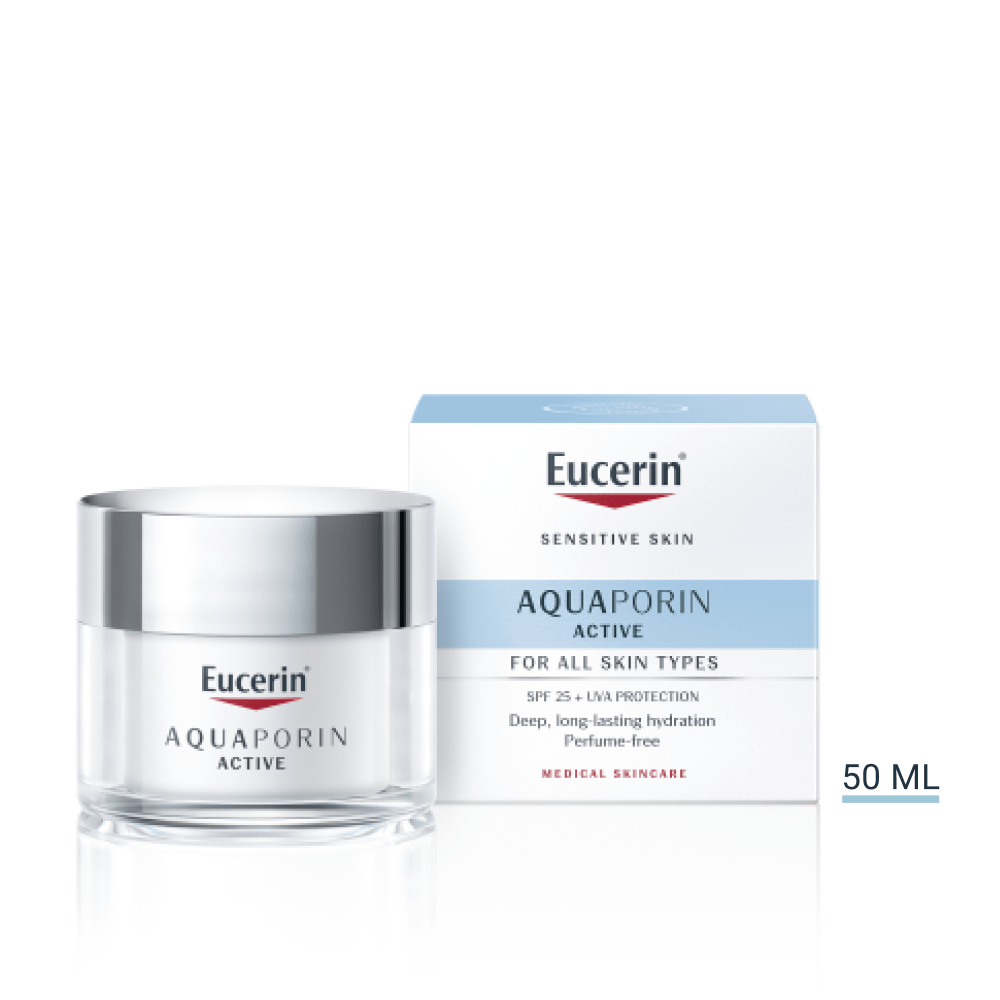 Eucerin AQUAporin ACTIVE Hidratáló arckrém normál bőrre UV-szűrővel