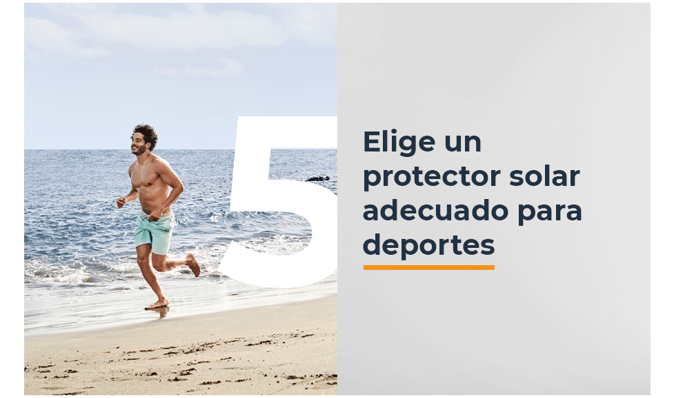 Elige un protector solar adecuado para deportes