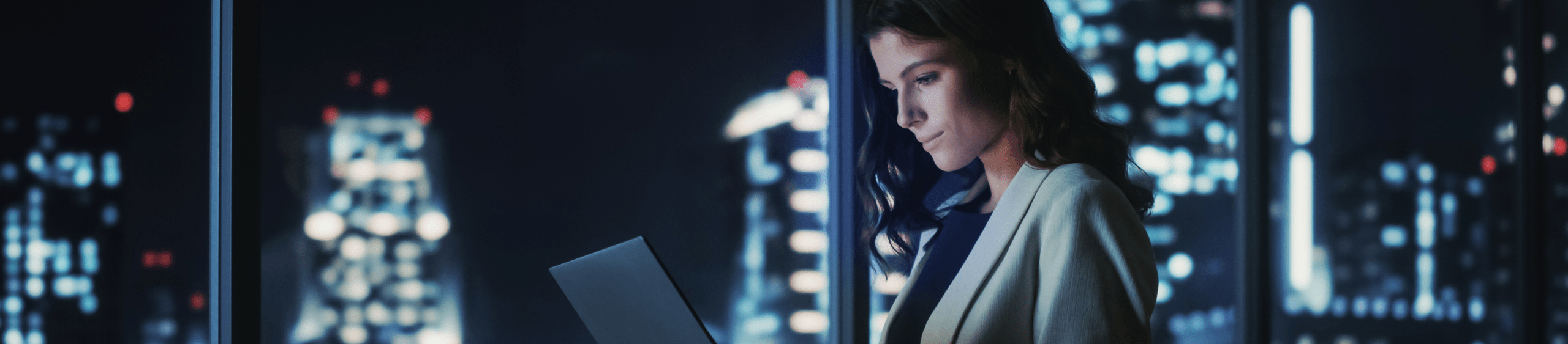 Persona afectada por la luz azul