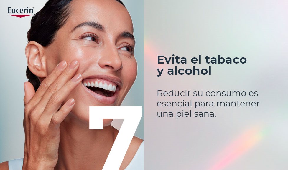 Evita el tabaco y alcohol