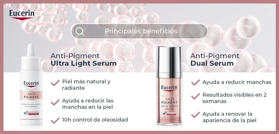 Beneficios Anti-Pigment Ultra Light Serum y el Anti-Pigment Dual Serum