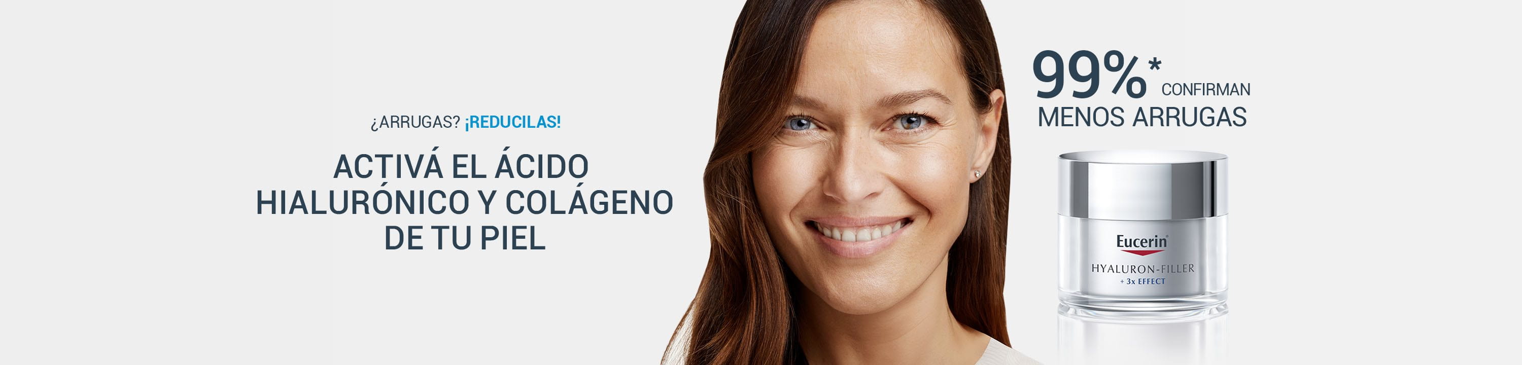 ¿Arrugas?¡Reducilas! Eucerin® Hyaluron-Filler + 3x Effect