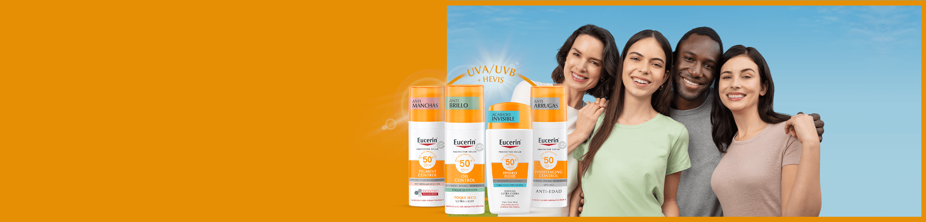 Línea de protección solar Eucerin® Sun.