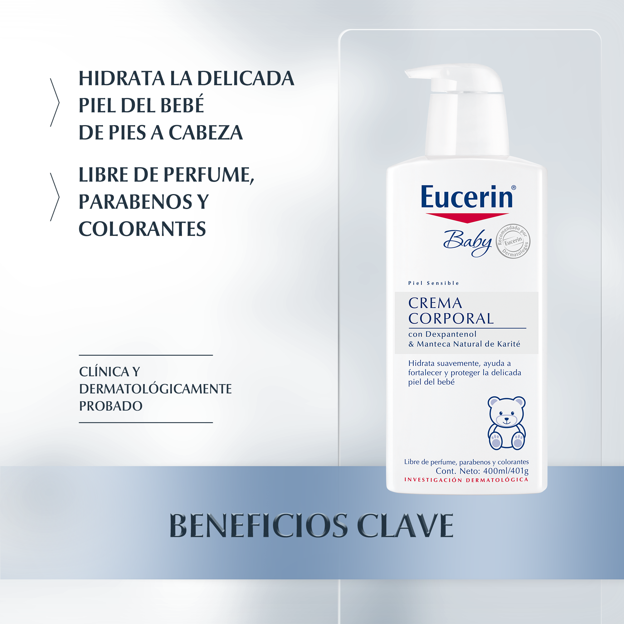 Baby Crema Corporal Para La Piel Sensible De Tu Bebe Eucerin