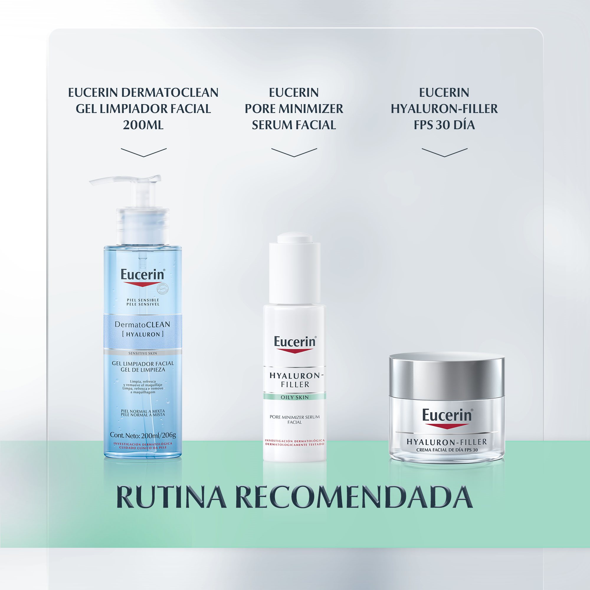 Rutina recomendada de Eucerin Hyaluron-Filler Skin Refining Serum