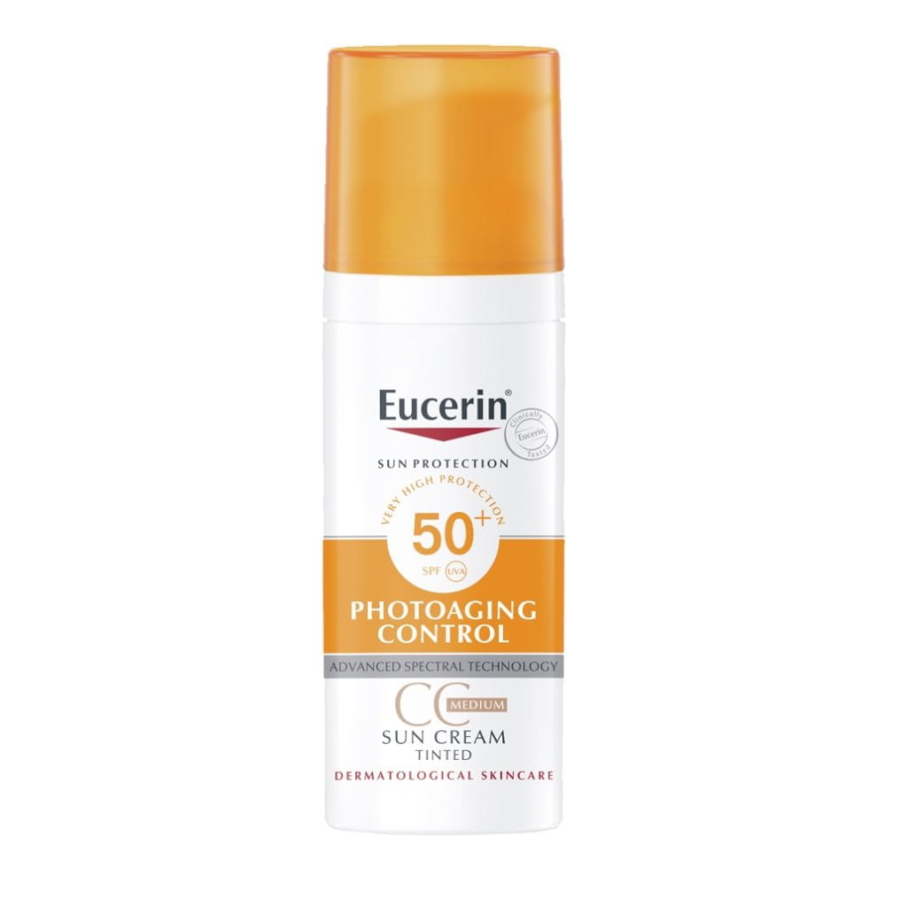Facial Sun Protection | Eucerin Sun Creme Tinted CC SPF 50+