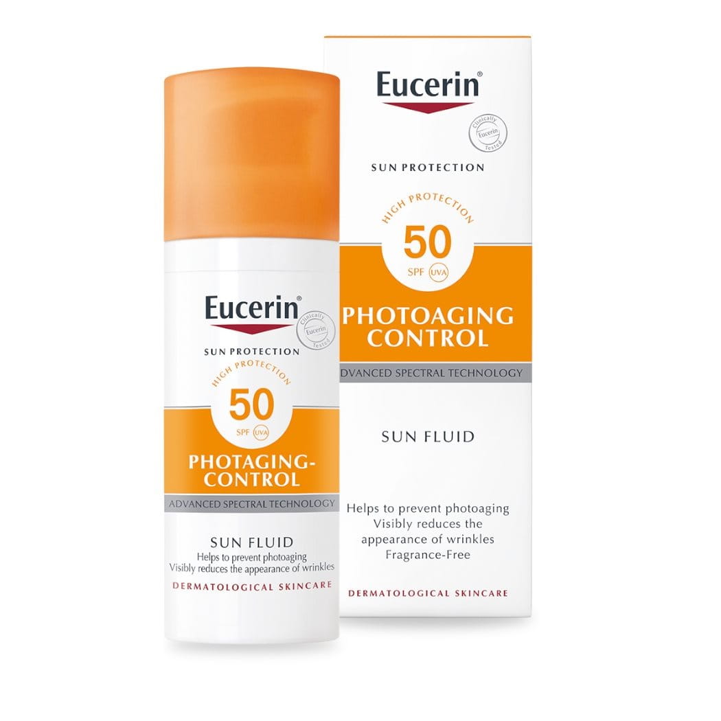 سائل الحماية من الشمس المضاد للشيخوخة Eucerin Sun Fluid Photoaging Control SPF 50