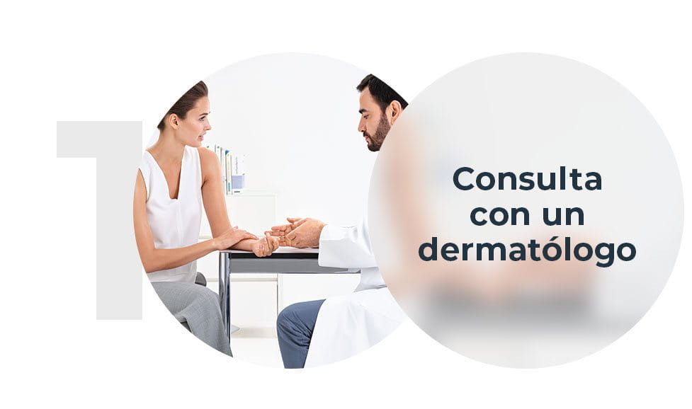 Consulta con un dermatólogo
