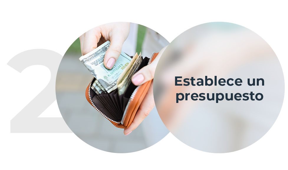Establece un presupuesto