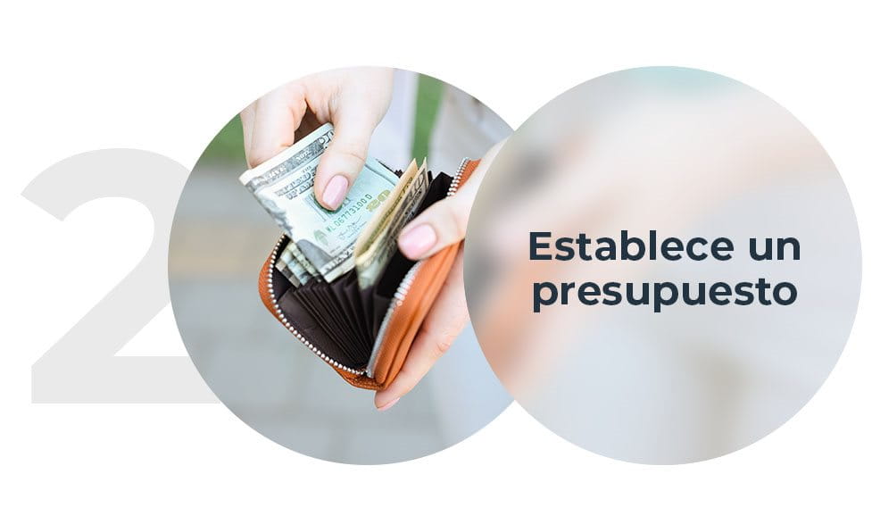 Establece un presupuesto