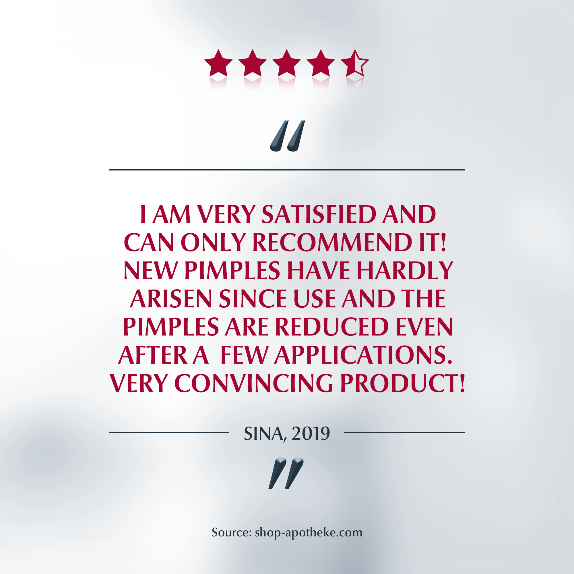 User quote Proacne A.I Clearing Treatment
