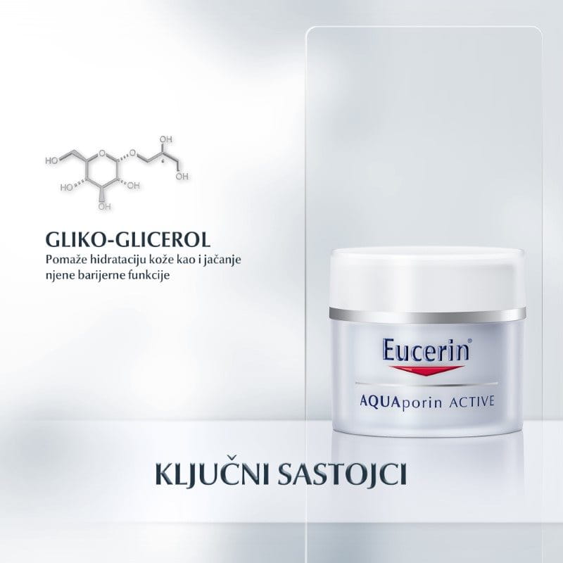 Eucerin AQUAporin ACTIVE Lagana hidratantna krema za lice - Ključni sastojci