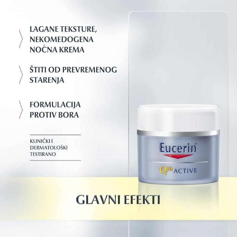 Eucerin Q10 ACTIVE Noćna krema - Glavni efekti