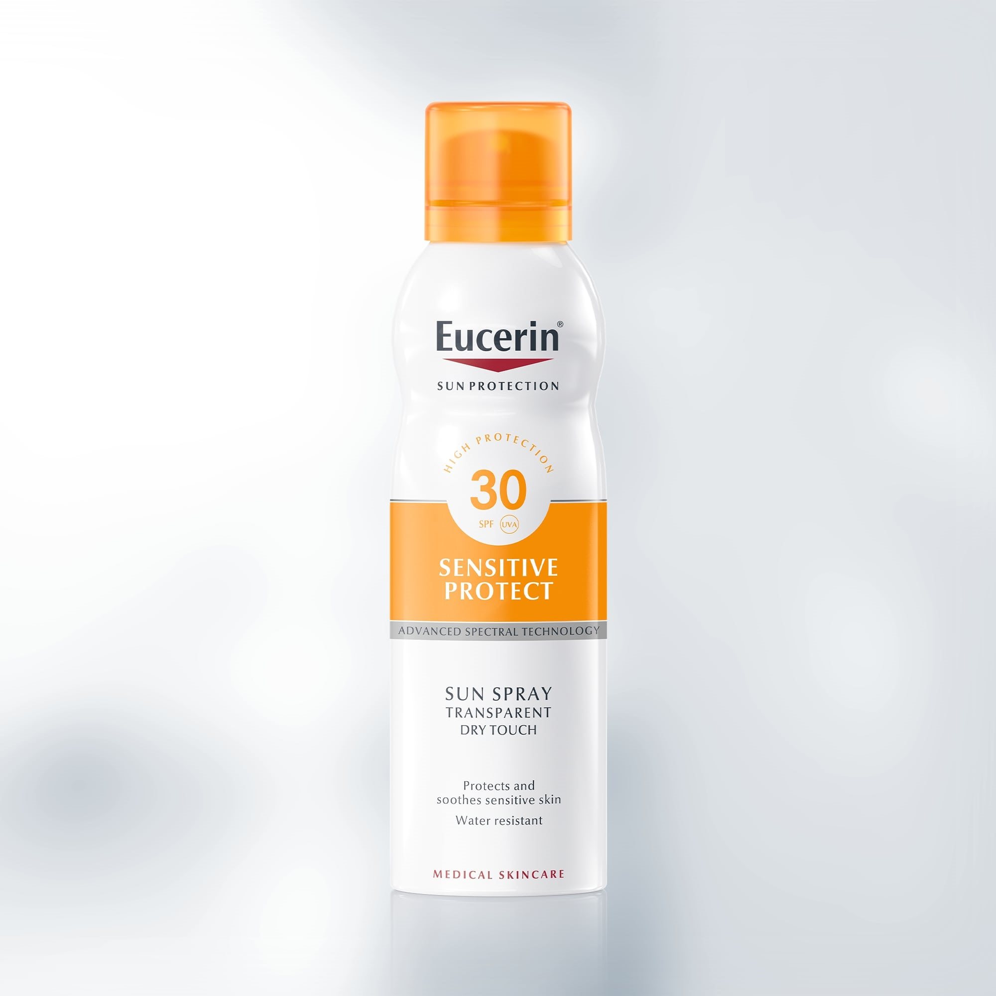Eucerin Transparentný sprej na opaľovanie Dry Touch Sensitive Protect SPF 30