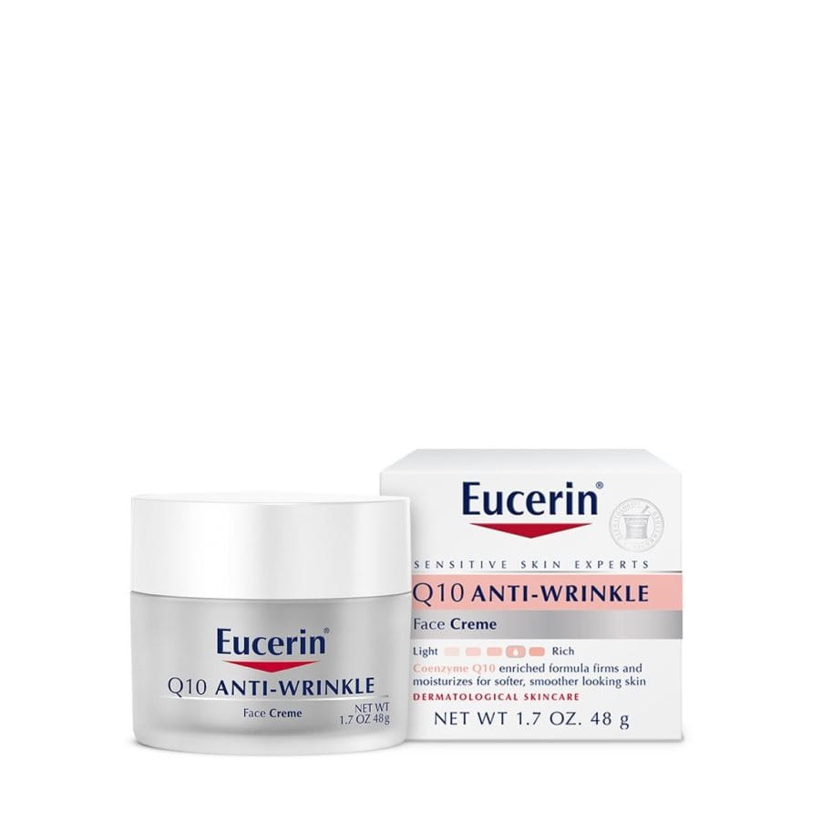 eucerin q10 anti wrinkle face cream before and after