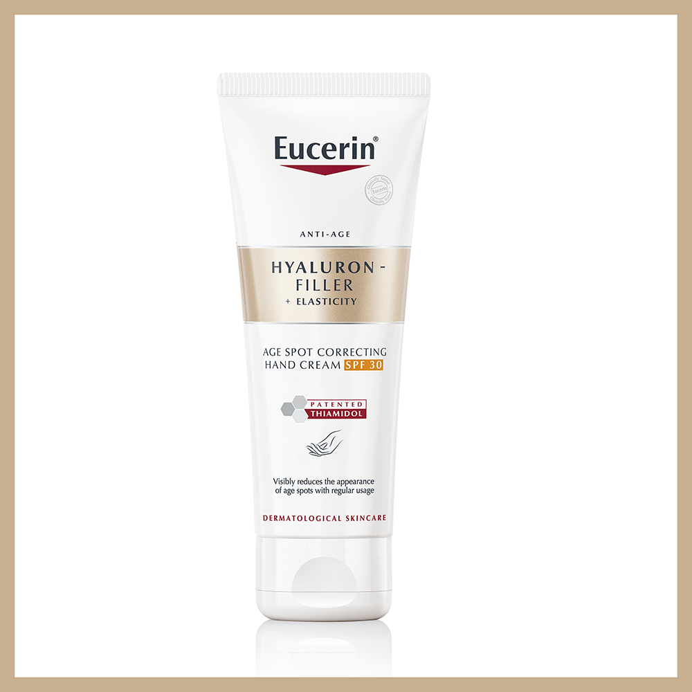 Eucerin Hyaluron-Filler + Elasticity Age Spot Correcting Hand Cream SPF 30 Routine