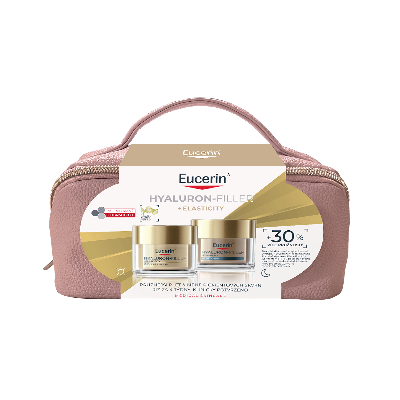 Eucerin vánoční balení Elasticity Denní a Noční krém