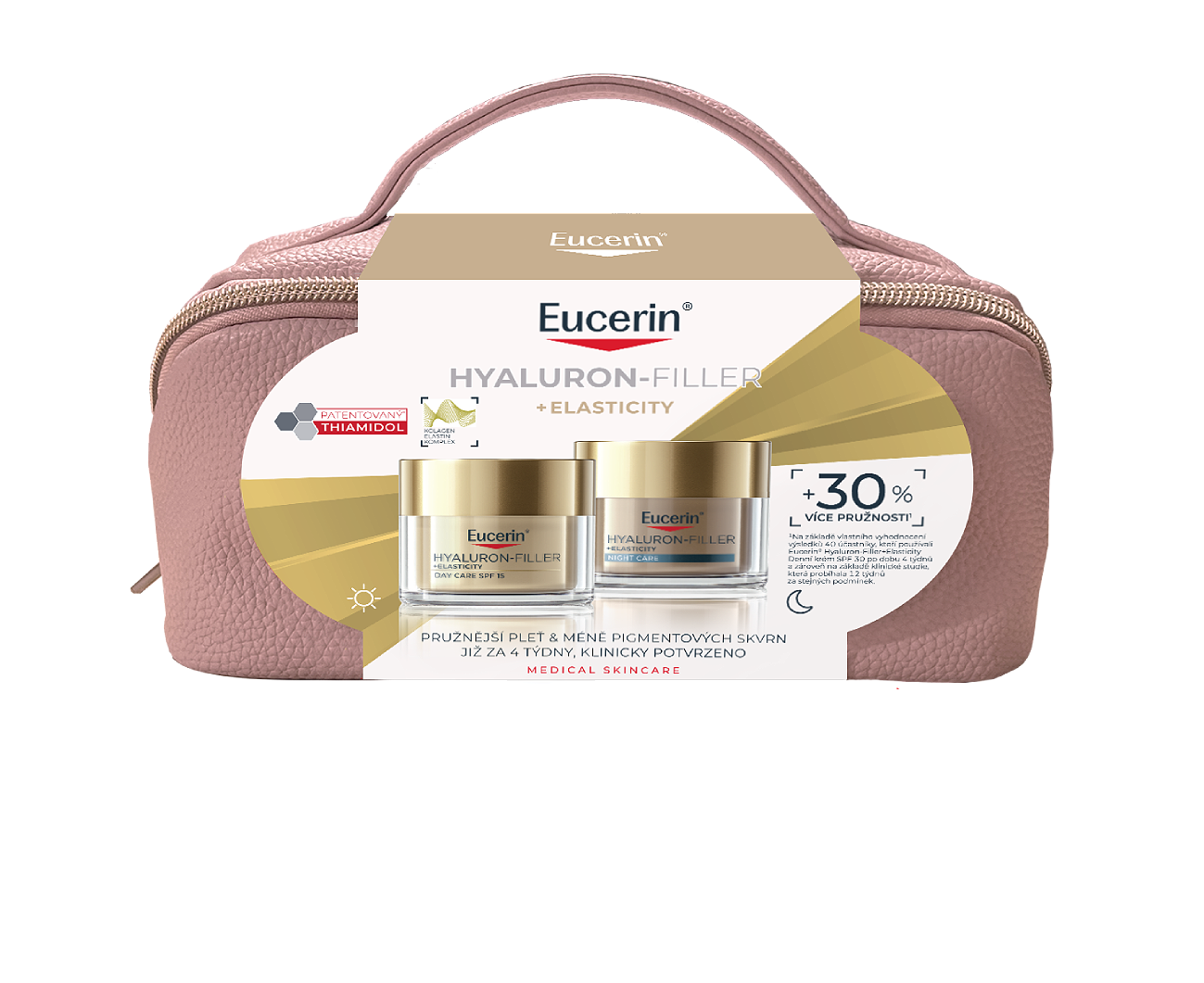Eucerin vánoční balení Elasticity Denní a Noční krém