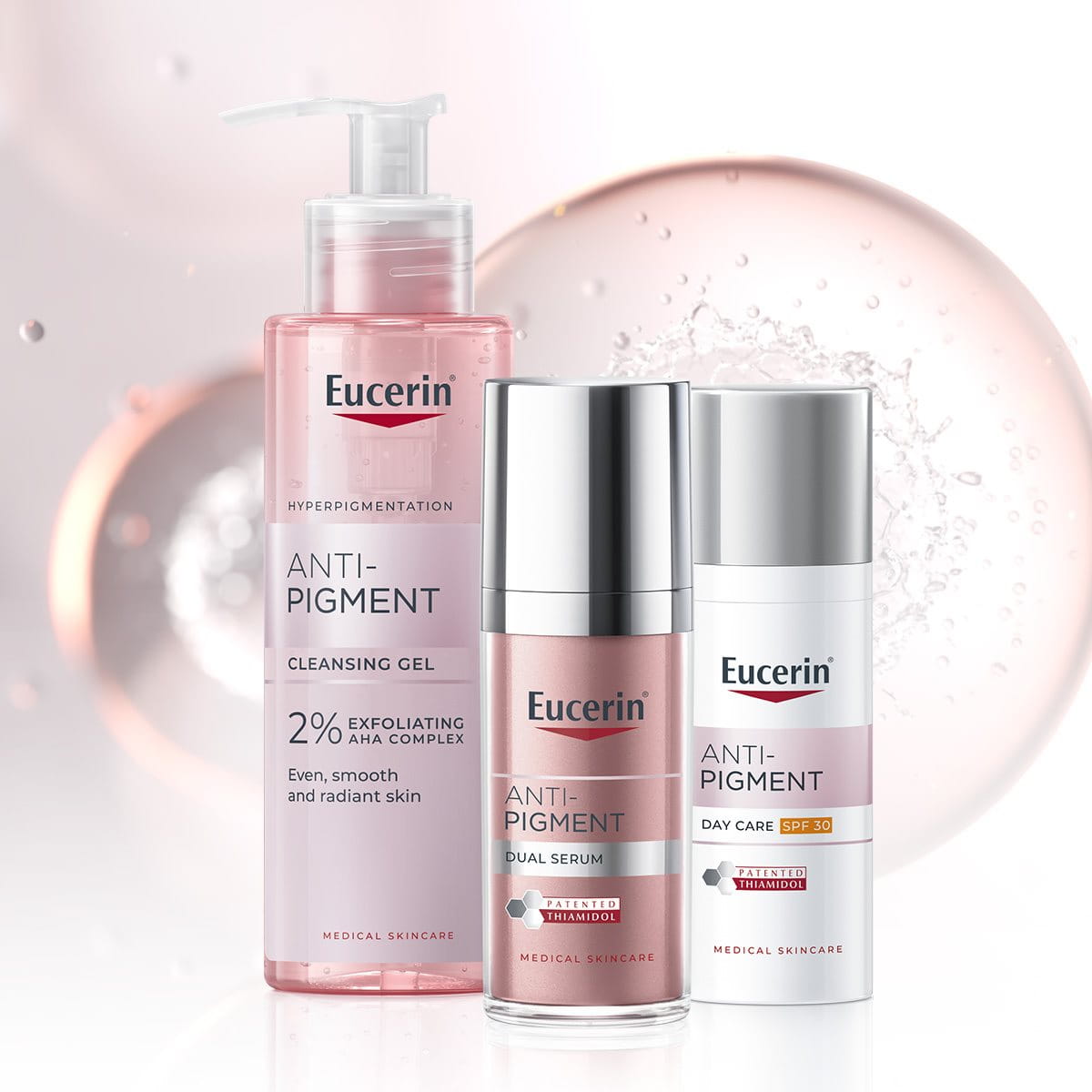 Eucerin Anti-Pigment Čisticí gel, Sérum s duálním účinkem a Denní krém