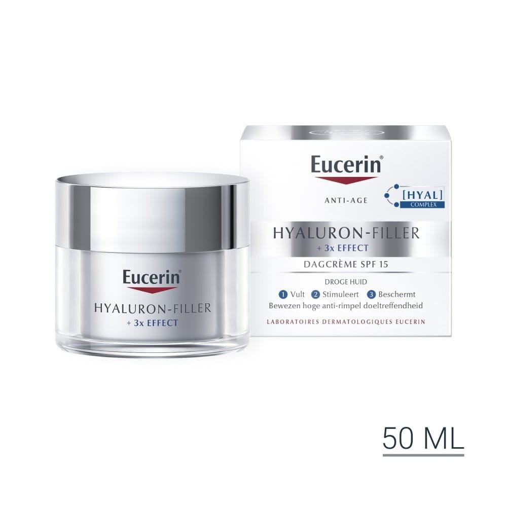Habubu hun Effectief Hyaluron-Filler anti-rimpel dagcrème droge huid | Eucerin