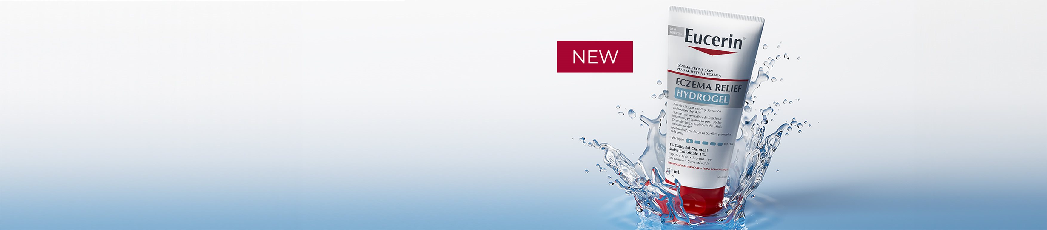 White tube of  Eucerin Eczema cream