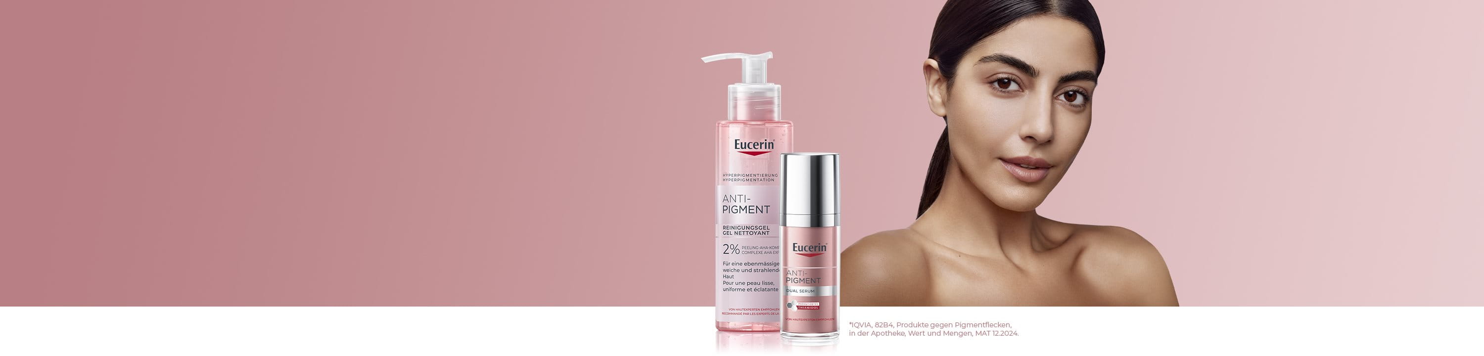 Anti-Pigment Produkte mit Model