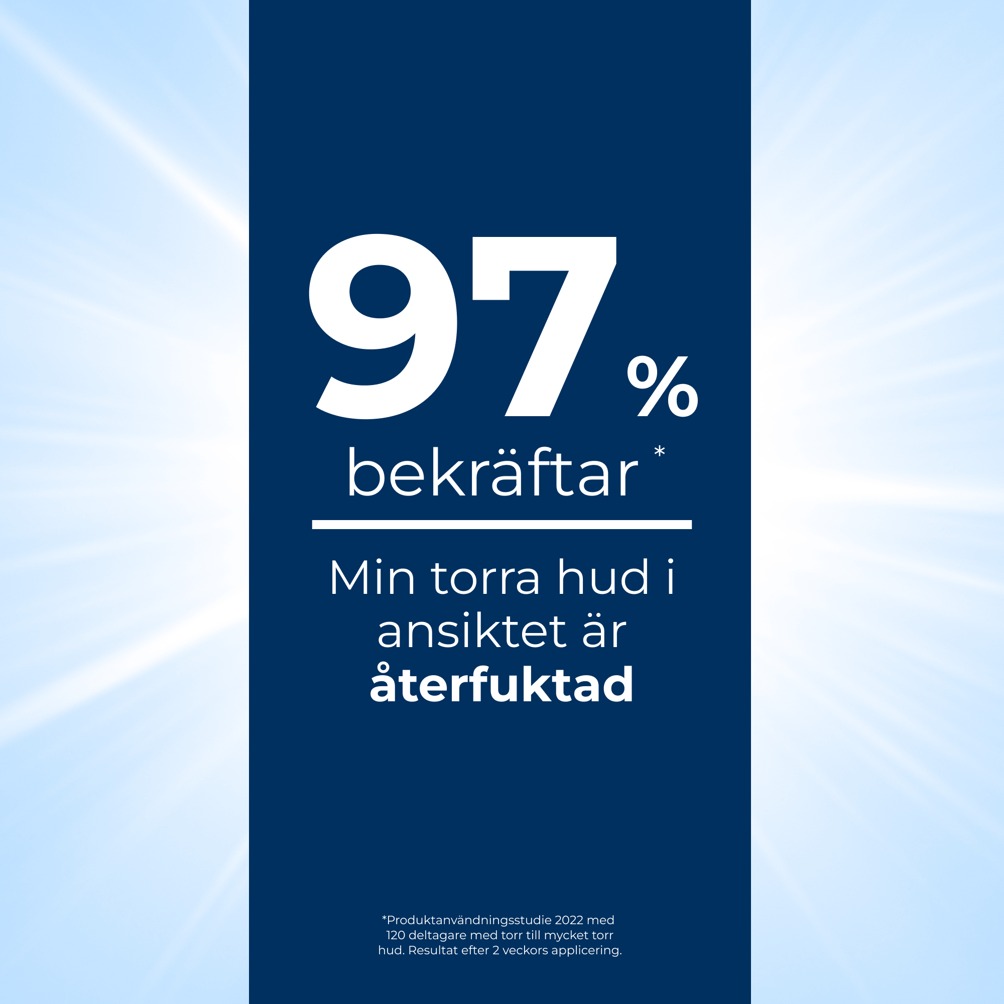 Kliniskt resultat av UreaRepair Face Cream som visar att den kan förbättra hudens fuktighet