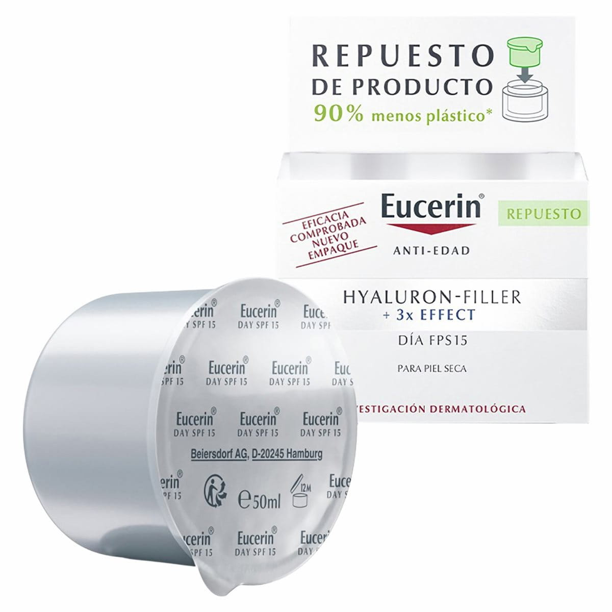 Refill Hyaluron Filler, Crema de día FPS 15