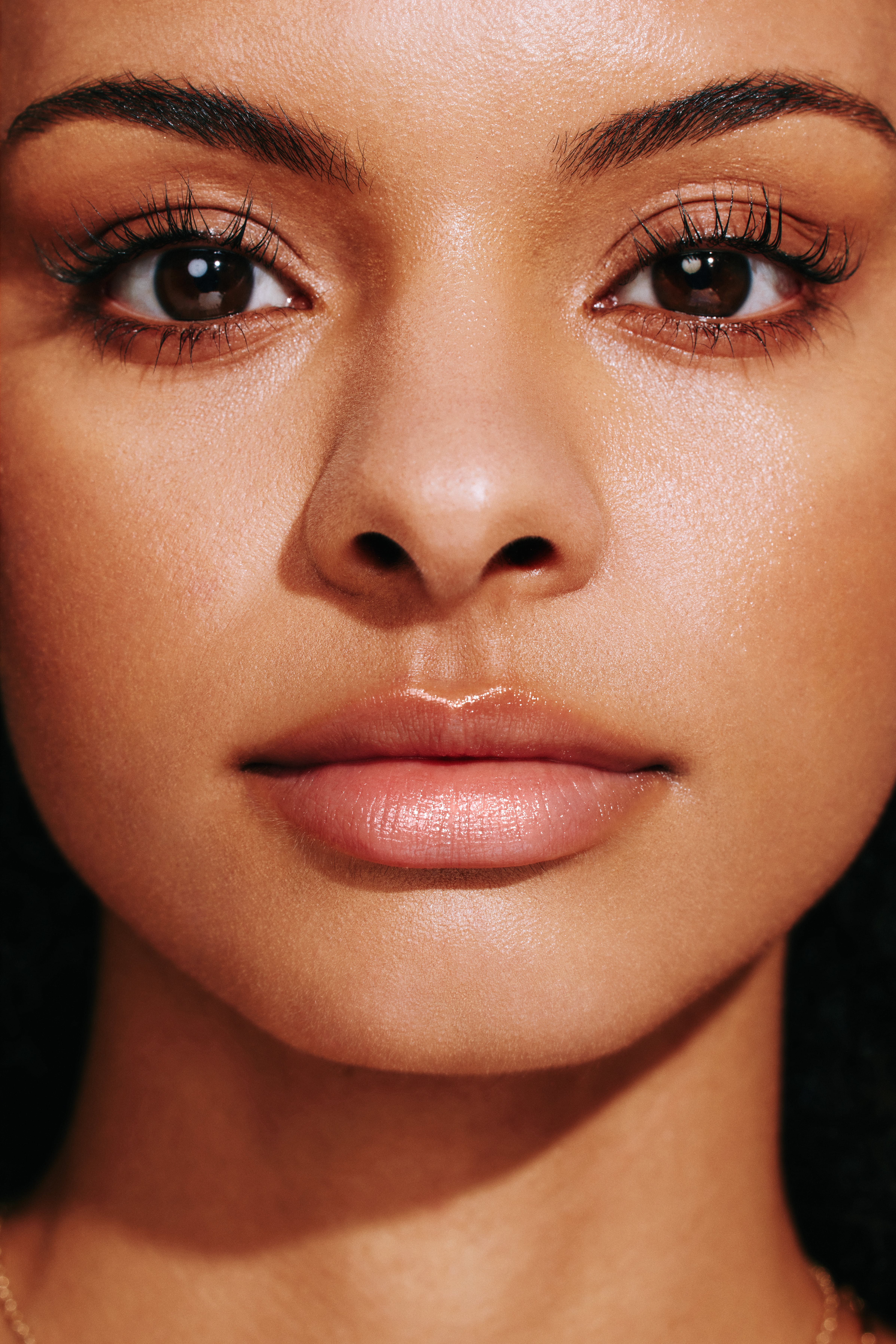 close up of women nose