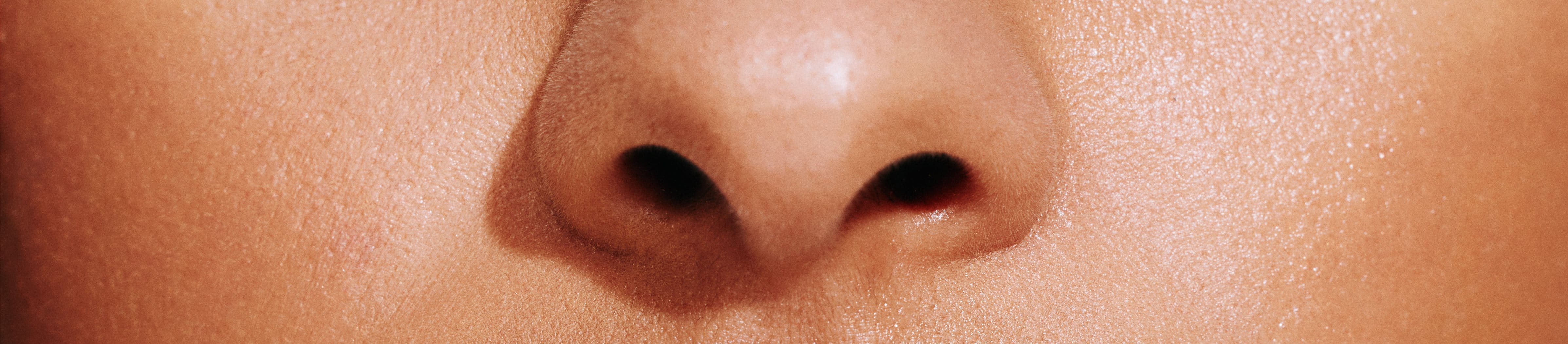 close up of women nose