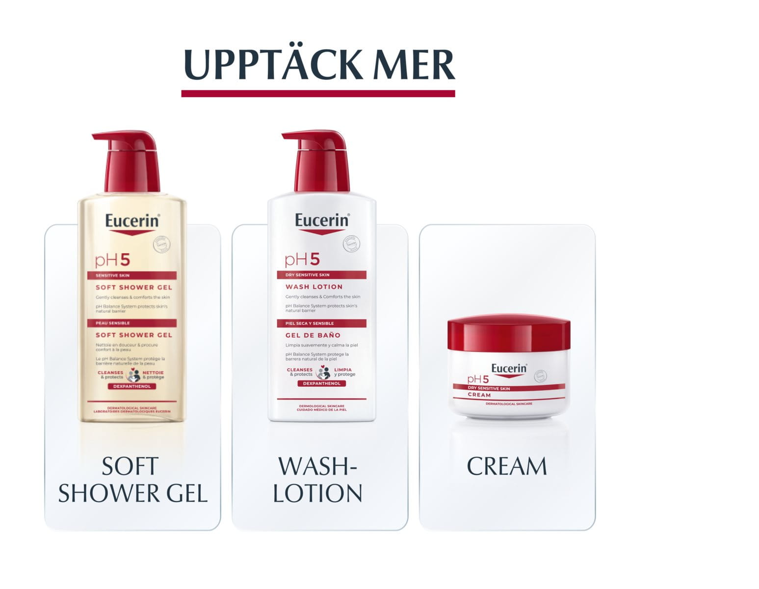 pH5 Light Gel Cream | Kladdfri kroppscreme för känslig hud | Eucerin