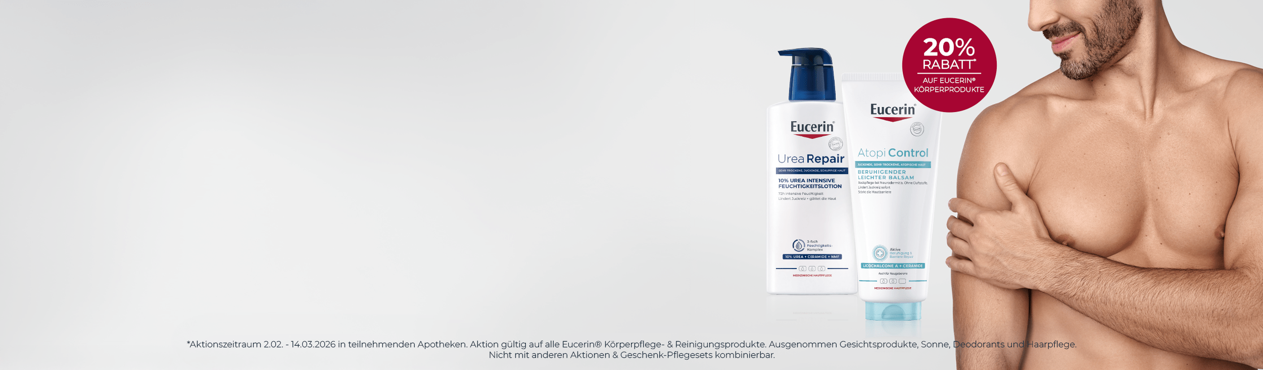 Sichere dir jetzt 20% Rabatt auf alle Eucerin