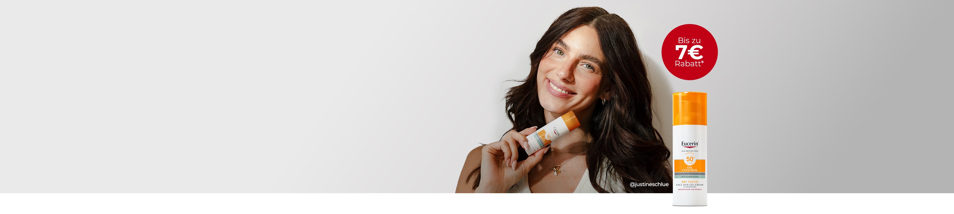 Bis zu 7€ Rabatt auf Eucerin® Sonnenschutz* in deiner Apotheke vor Ort.