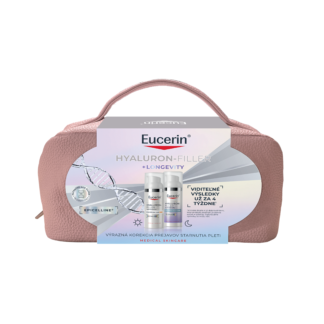 Vianočné balenie Hyaluron-Filler + Longevity Epigenetic Denný krém SPF 30 a Nočný krém