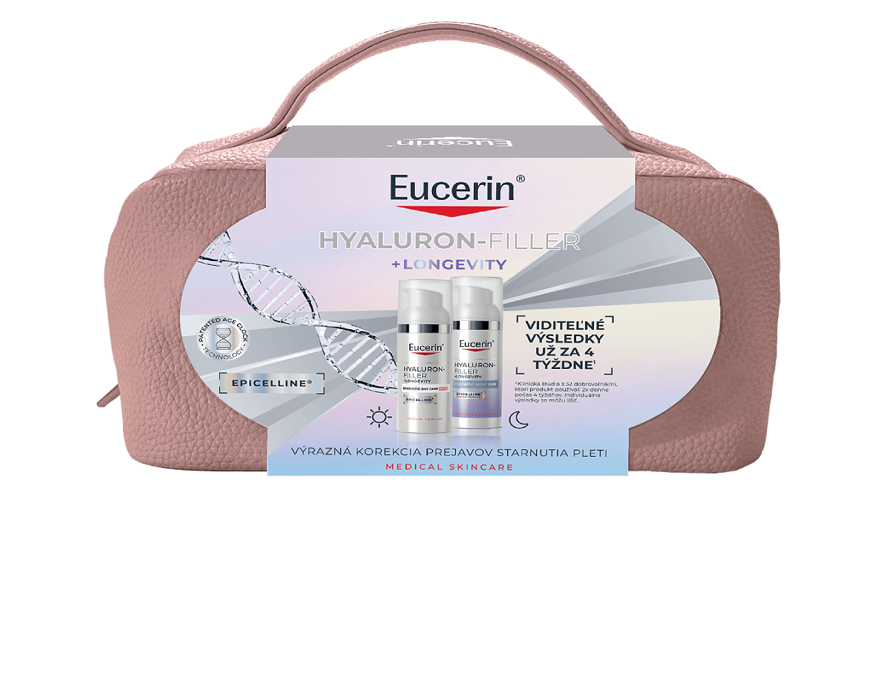 Vianočné balenie Hyaluron-Filler + Longevity Epigenetic Denný krém SPF 30 a Nočný krém