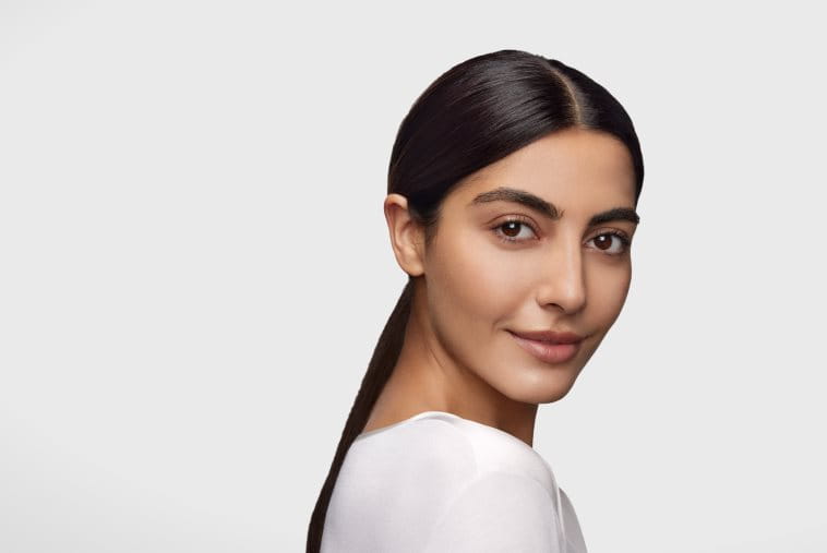 A woman with bright face without melasma