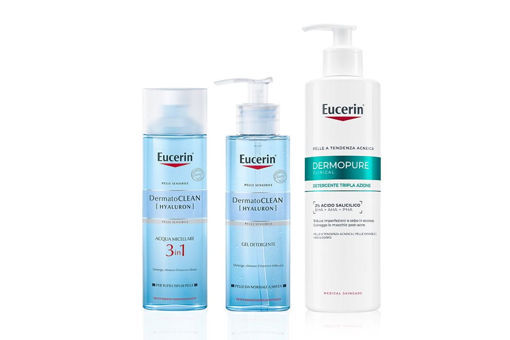  Prodotti Eucerin da usare prima e dopo la pulizia del viso con vapore