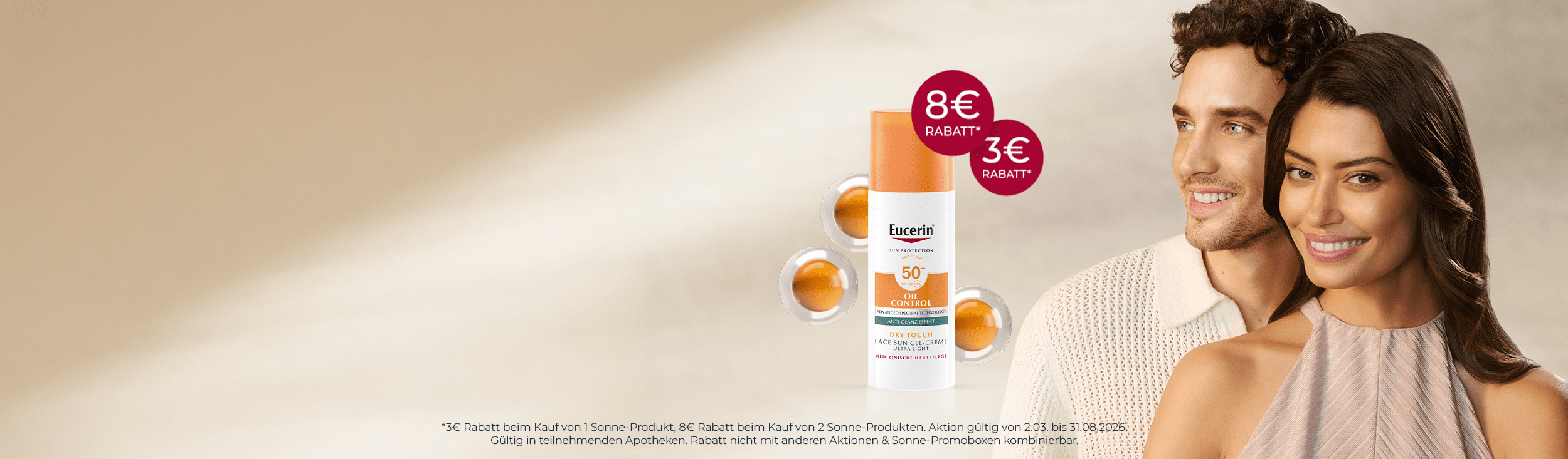 Rabatt bei Kauf von Sonnen-Produkten