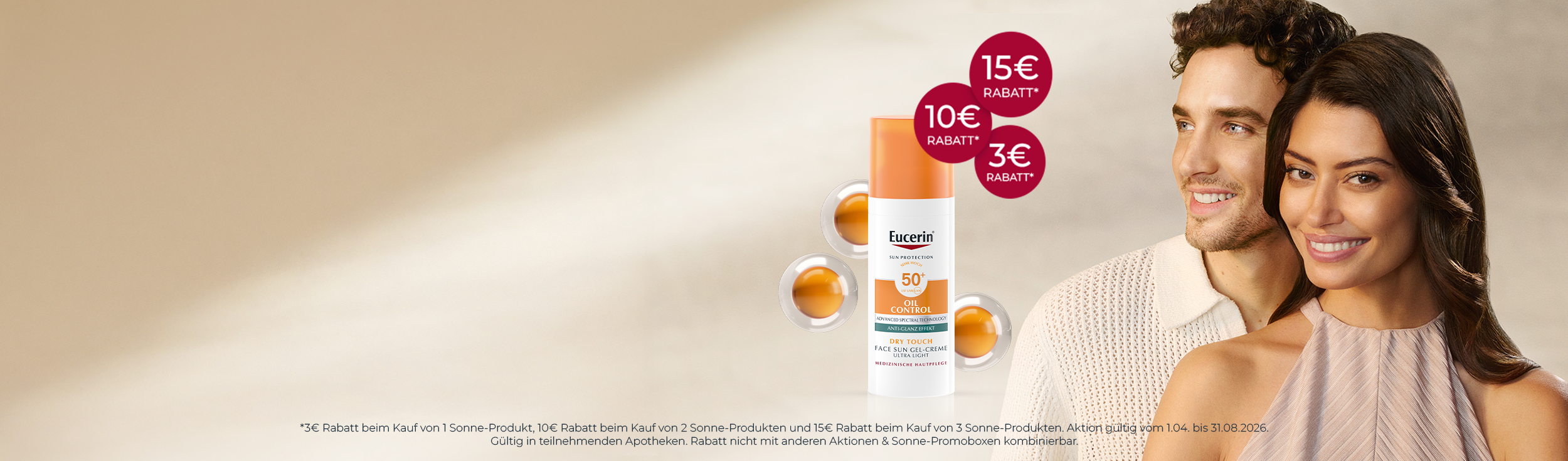 Rabatt bei Kauf von Sonnen-Produkten