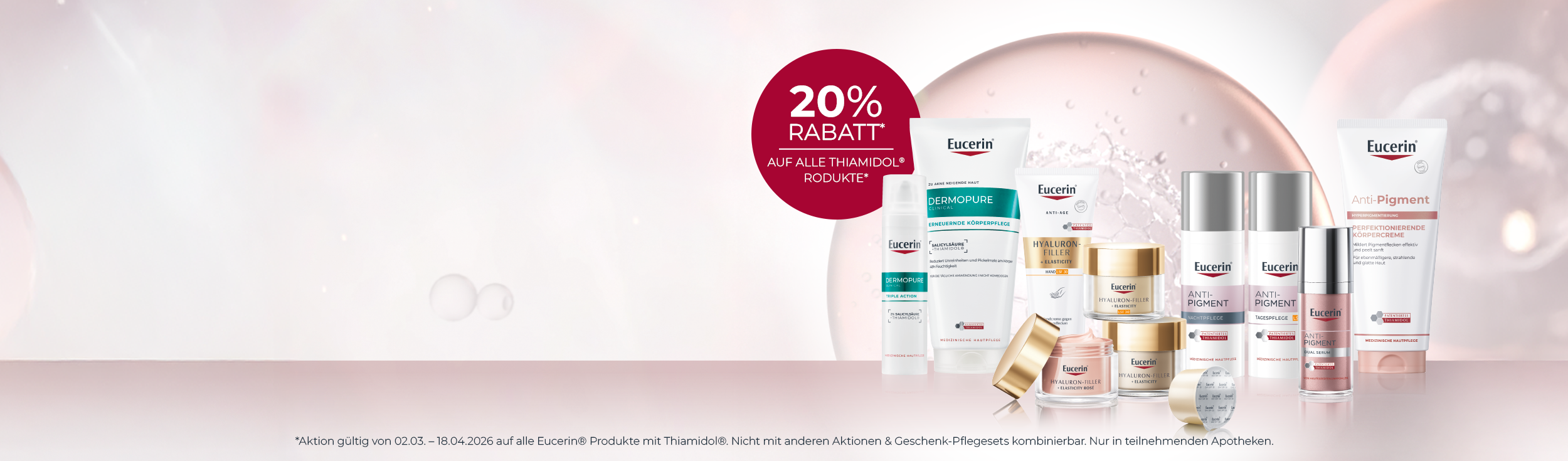 20% Rabatt auf alle Thiamidol Produkte