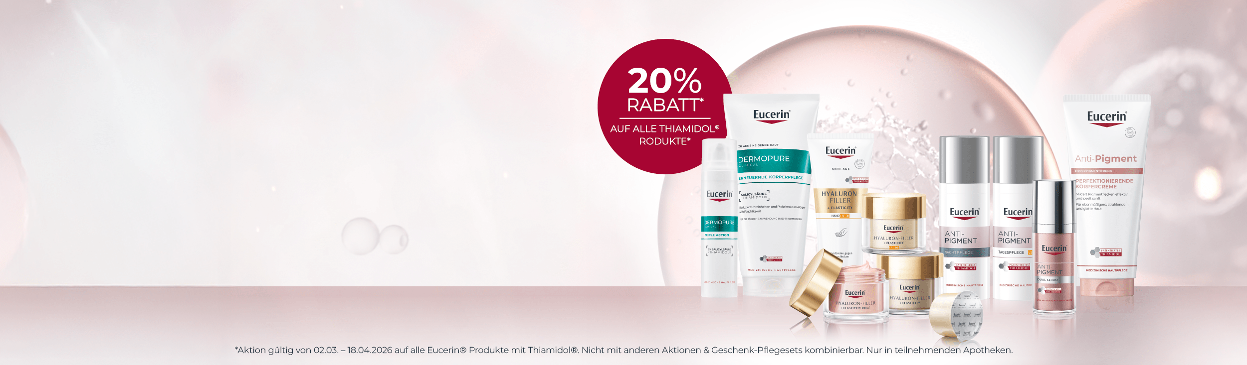 20% Rabatt auf alle Thiamidol Produkte