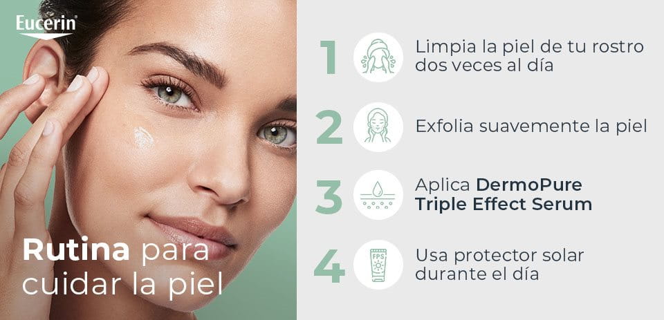 Rutina skincare para cuidar la piel adolescente con tendencia ancéica