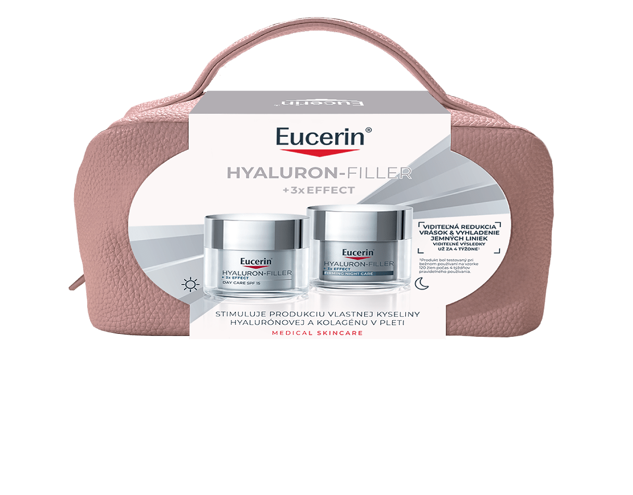 Vianočné balenie Hyaluron-Filler + 3x Effect Denný krém pre suchú pleť a Vypĺňujúci nočný krém
