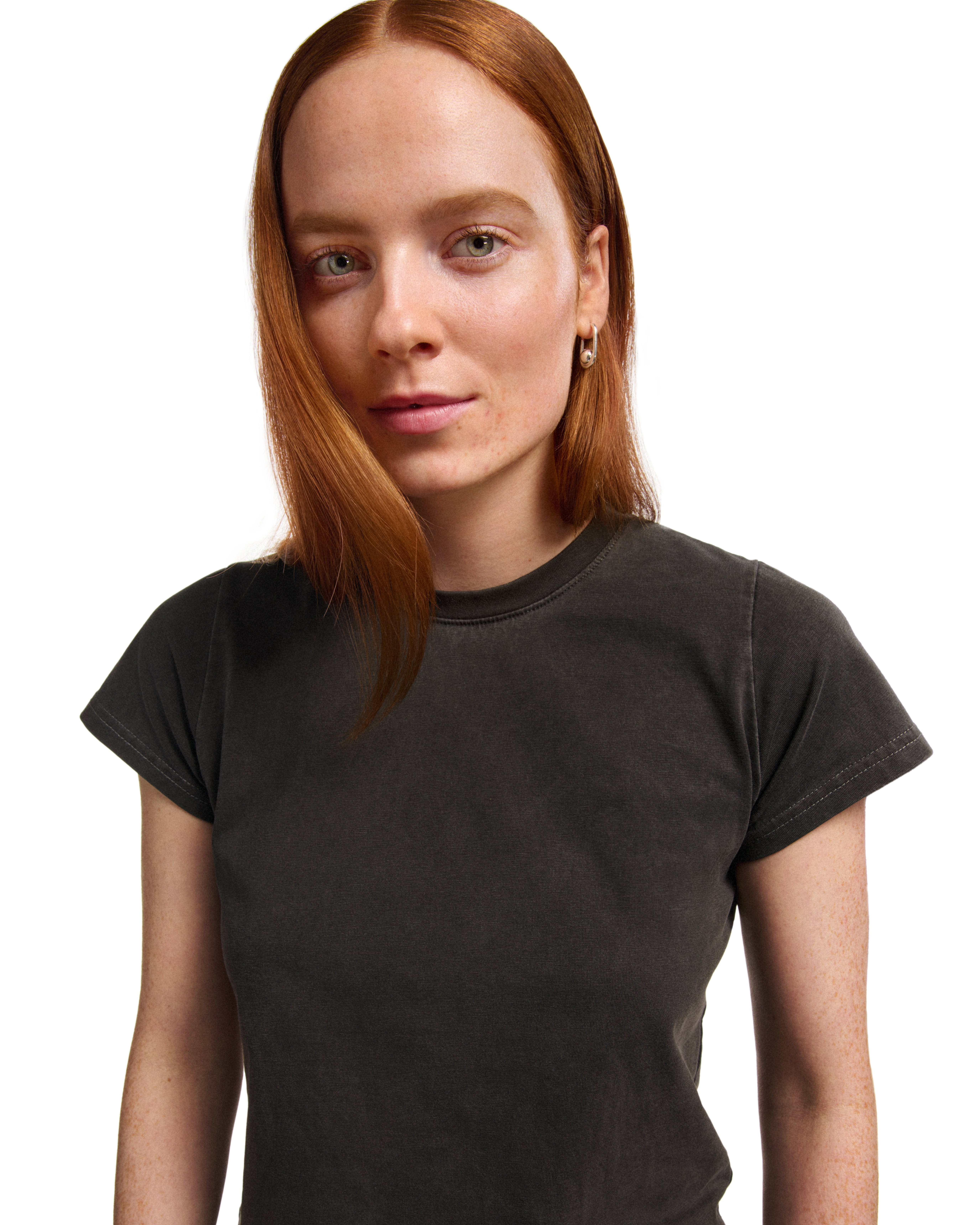 a woman with blackheads and whiteheads