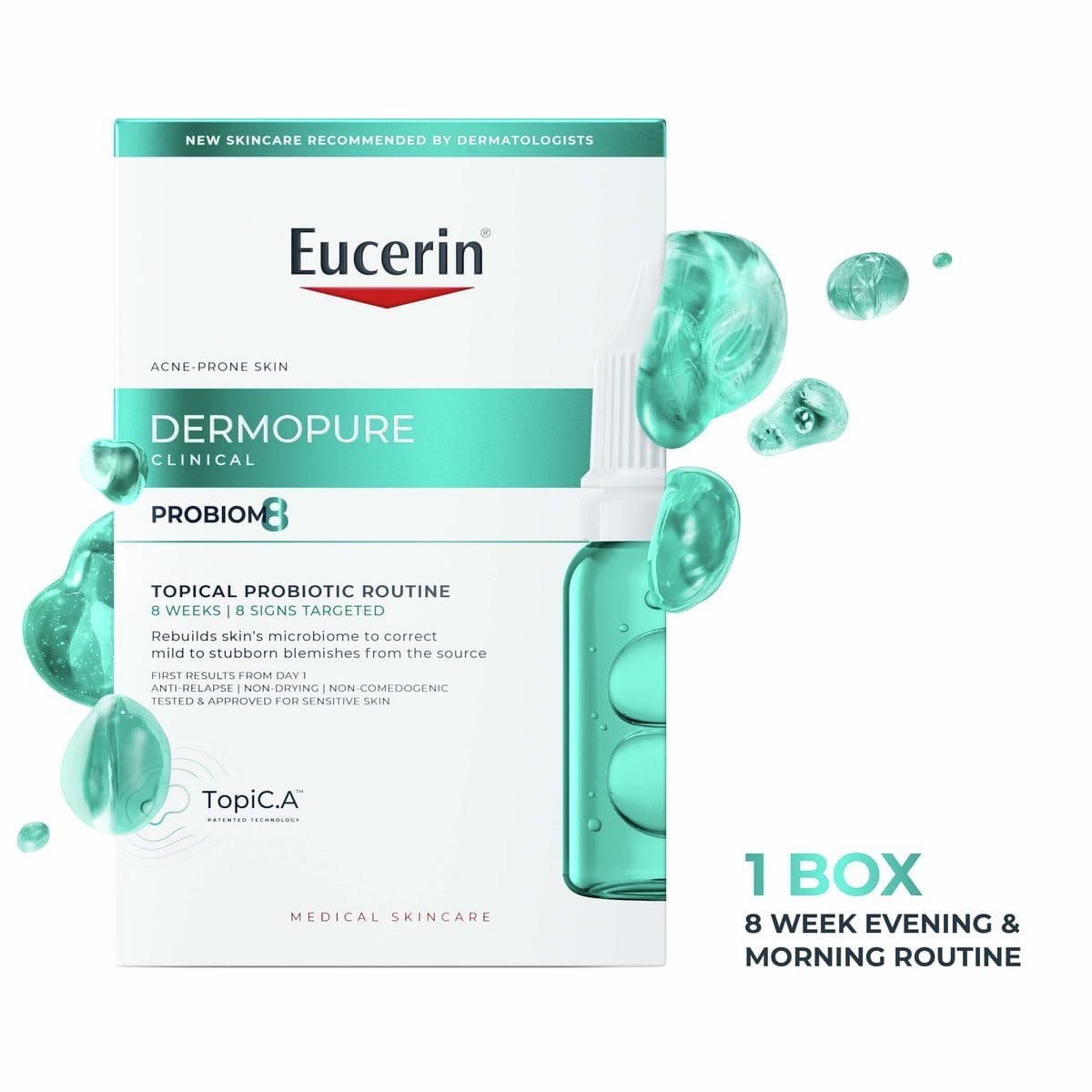 Eucerin Probiom8 box for acne-prone skin 