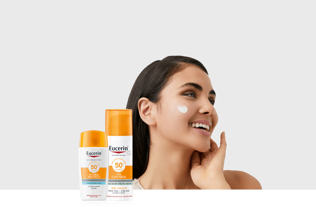 Women with Eucerin Suncreen Products