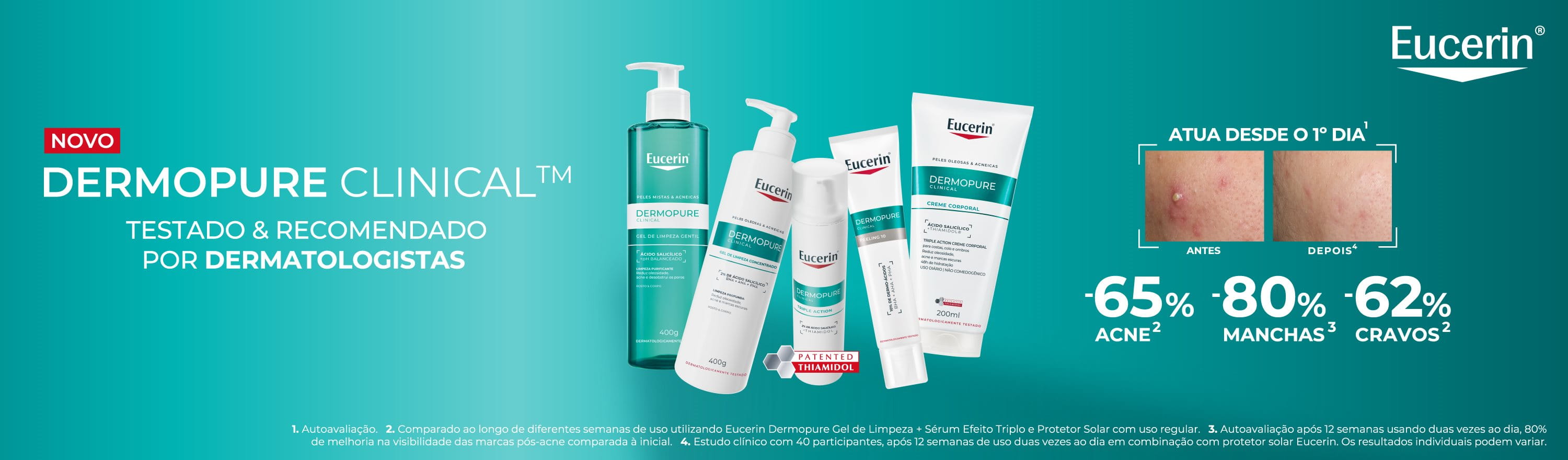 Desenvolvido com maquiadores e recomendado por dermatologistas