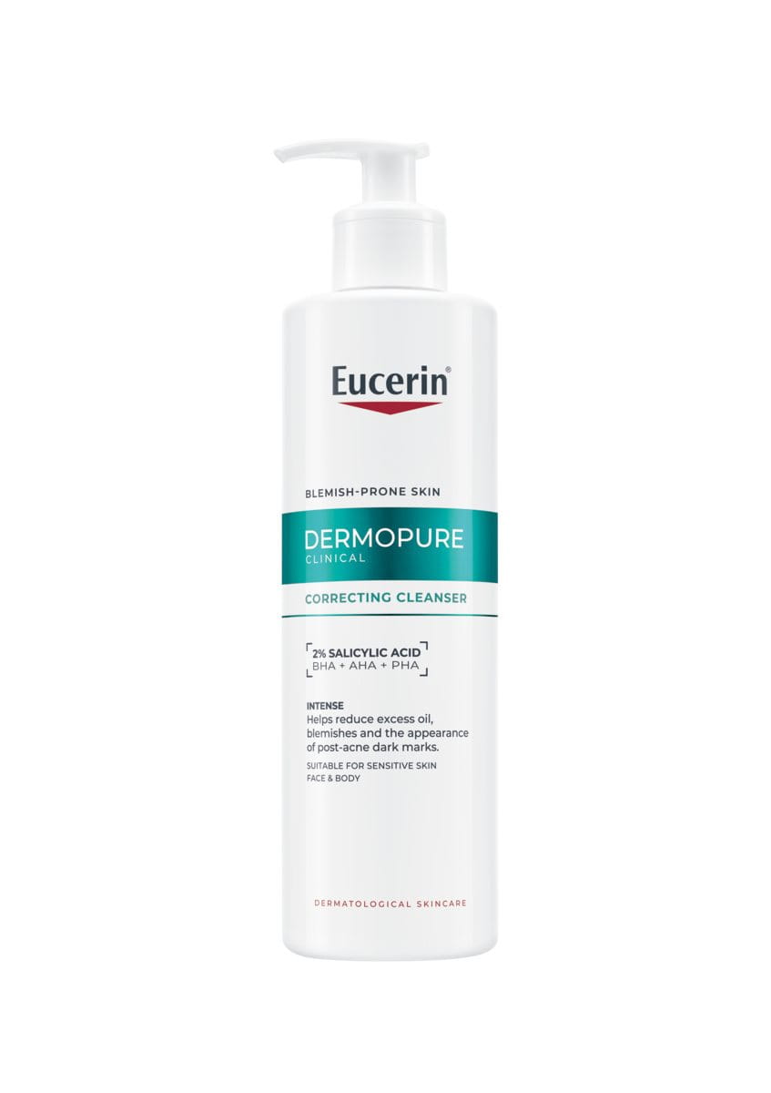 ZA_63830-09900-28_Eucerin_DermoPure_Correcting Cleanser_PUMP_400ml_FOP