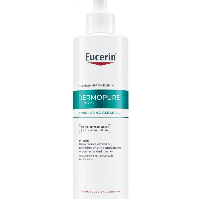 ZA_63830-09900-28_Eucerin_DermoPure_Correcting Cleanser_PUMP_400ml_FOP